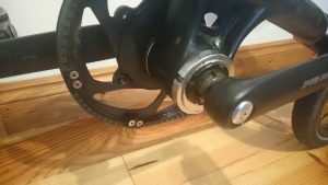 Schlumpf Speed-Drive on Strida MAS showing shifting button