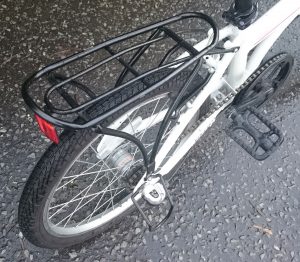 Close-up of Luggage rack fitted to the Carrera Transit
